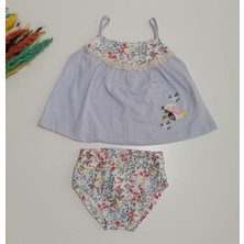 Kuş Figürlü Eflatun Bebek Takım 6 Ay