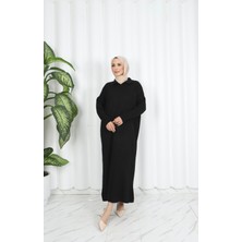 Nisum Moda Fitilli Polo Yaka Triko Elbise