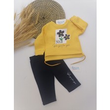 Çiçek Çiçek Sarı Bebek Takım 18-24 Ay