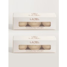 Özbience 6 Adet Organik El Yapımı Keçe Yün Çamaşır Kurutma Topu