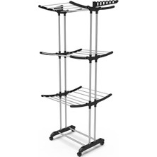 Özbience 3 Katlı Tekerlekli Çamaşır Kurutmalık, Pratik ve Şık Tasarım