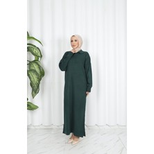 Nisum Moda Fitilli Polo Yaka Triko Elbise