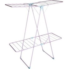 Özbience Iki Katlı Kalın Telli Katlanabilir Balkon Çamaşır Kurutmalık