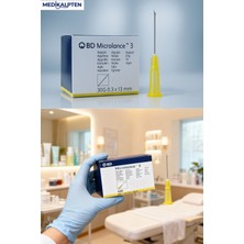 BD Microlance Botox Işlem Iğnesi Iğne -Mezoterapi Ucu-Botoks-Prp-Sarı Mezoterapi Iğne 30G 0,3 x 13MM