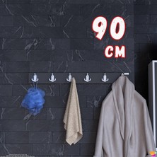 Modilayn Arı Serisi 18 Kancalı Banyo Askısı - 6'lı Set (86,4x9,6 Cm) | Ekstra Düzen ve Yer Tasarrufu