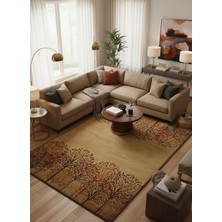 Rose'n Home Arte HD024 Ağaç Desenli Modern Dekoratif Şönil Salon Oturma Odası Mutfak Halısı