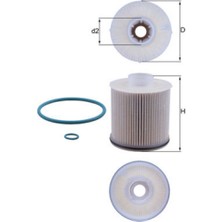 Mahle Mtxdpn Yakit Filtresi Renault Clio V 19- Captur Ii 20- Kangoo Iii 23- 1.5dci K9K Euro 6