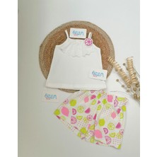 Sarı-Pembe Limon Şortlu Takım 9-12 Ay