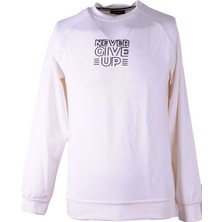 Trender Never O Yaka Beyaz Erkek Sweatshirt 223