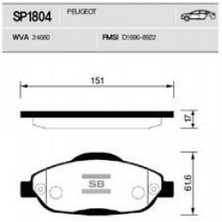 SANGSIN Mtxdpn Ön Balata P308 1.4 1.6 Hdi 2.0 Hdi 07- P308 Sw 07- P308 cc 1.6 Hdi 09- P3008 13- 1.6 Hdi-Vti