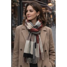 Nazende Handmade Geometrik Desenli Cashmere Şal