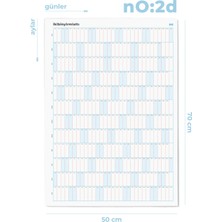 Bazen Defter Dikey 50X70CM Yıllık Planlayıcı Poster No:2