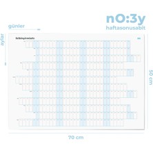 Bazen Defter Yatay 50X70CM Yıllık Planlayıcı Poster No:3