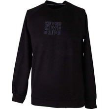 Trender Never O Yaka Siyah Erkek Sweatshirt 223