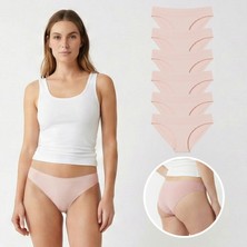 Serem Yıldızı Lazer Kesim Dikişsiz Slip Külot 6'lı- Iz Yapmayan Ikinci Ten Hissi