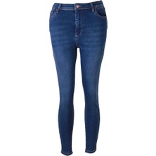 Double 26YD52000002 Mavi Kadın Jean Pantolon 3529