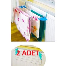 Özbience 2'li Kurufer Kalorifer Petek Üstü Çamaşır Askısı 60 cm Set