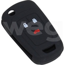 Wegna Mtxdpn Kontak Anahtar Kumanda Koruyucu Kilif Silikon Siyah Chevrolet Cruze-Aveo