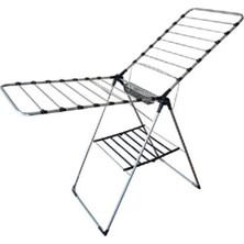 Özbience Kalın Demirli Çamaşır Kurutmalık ve Mandallı Sepetli Askı