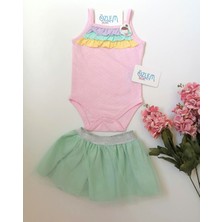 Elefin Baby Tütülü Fıstık Etekli Takım 9-12 Ay