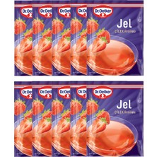 Dr. Oetker Jel Çilek Aromalı 100 gr x 10 Adet