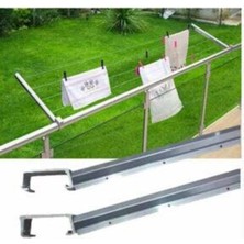 Özbience Alüminyum Balkon Çamaşır Askılığı ve Çamaşır Ipi Seti, Hediye