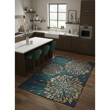 Rose'n Home Arte HD026 Çiçek Figürlü Modern Dekoratif Şönil Salon Oturma Odası Mutfak Halısı