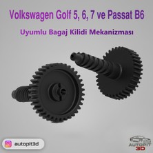 AutoPit 3D Volkswagen Golf 5 / Golf 6 / Golf 7 / Passat B6 Uyumlu Bagaj Kilidi Mekanizması