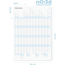 Bazen Defter Dikey 50X70CM Yıllık Planlayıcı Poster No:3