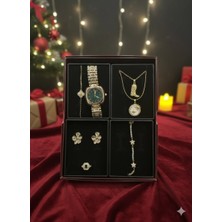 Advent Calendar Takı Seti Gold Renkli 7li Sürpriz Lüks Paket