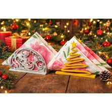 Bee3D Dekoratif Geyik ve Çam Ağacı Desenli 3D Baskı Peçetelik Pla Baskı ile