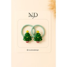 Nuviera Design Yılbaşı Mini Koleksiyonu Lastik Tokalar 2’li Set - 7