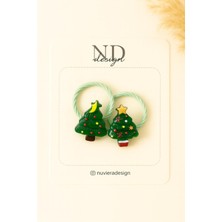 Nuviera Design Yılbaşı Mini Koleksiyonu Lastik Tokalar 2’li Set - 12