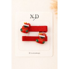 Nuviera Design Yılbaşı Koleksiyonu Klips Tokalar 2’li Set - 1