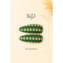 Nuviera Design Yılbaşı Koleksiyonu Çıtçıt Tokalar 2’li Set - 1