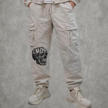 Czmd Raw Skull Bone Denim Cepli Pantoln