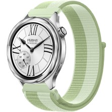 MMP Shop  Xiaomi Watch S4 / S3 / S2 / S2 Pro / S1 Active / S1 Uyumlu Hasır Örgü Spor Cırtlı Kordon