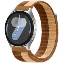 MMP Shop Samsung Galaxy Watch 4 5 6 7 Fe 40 44MM Classic 42 46 47MM Uyumlu Hasır Örgü Spor Cırtlı Kordon