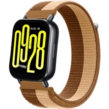 MMP Shop Xiaomi Watch 5 Acitve / Redmi Watch 5 Lite Uyumlu Hasır Örgü Spor Cırtlı Kordon