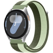 MMP Shop Samsung Galaxy Watch 4 5 6 7 Fe 40 44MM Classic 42 46 47MM Uyumlu Hasır Örgü Spor Cırtlı Kordon