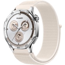 MMP Shop Huawei Watch Gt4 / Gt5 / Gt5 Pro / Gt6 / Gt6 Pro 46MM Uyumlu Hasır Örgü Spor Cırtlı Kordon