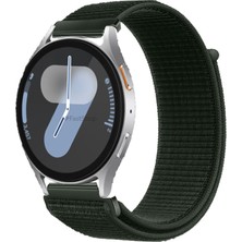MMP Shop Samsung Galaxy Watch 4 5 6 7 Fe 40 44MM Classic 42 46 47MM Uyumlu Hasır Örgü Spor Cırtlı Kordon