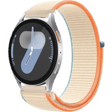 MMP Shop Samsung Galaxy Watch 4 5 6 7 Fe 40 44MM Classic 42 46 47MM Uyumlu Hasır Örgü Spor Cırtlı Kordon
