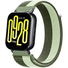 MMP Shop Xiaomi Watch 5 Acitve / Redmi Watch 5 Lite Uyumlu Hasır Örgü Spor Cırtlı Kordon
