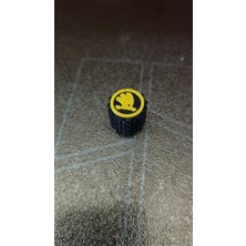 TriVox3D Skoda Logolu Sibop Kapağı 100 Adet (Renk Seçimi Vardır)