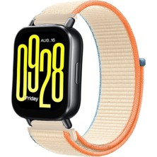 MMP Shop Xiaomi Watch 5 Acitve / Redmi Watch 5 Lite Uyumlu Hasır Örgü Spor Cırtlı Kordon