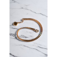 Ak Store Silver Gümüş Kaplama Paslanmaz Çelik Ezme Gurmet Sık Örme Italyan Model Zincir Bileklik 5 mm