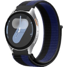 MMP Shop Samsung Galaxy Watch 4 5 6 7 Fe 40 44MM Classic 42 46 47MM Uyumlu Hasır Örgü Spor Cırtlı Kordon