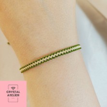 Crystal Atelier Unisex Çift Renkli Örgü Makrome Ipli Sörfçü Bileklik - Hediyelik Bileklik - Sporcu Bileklik - Suya Dayanıklı, Ayarlanabilir Unisex El Yapımı Bileklik - Makrome Bileklik - Ipli Bileklik