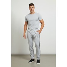 FullaModa Beli Bağcıklı Şeritli Eşofman Altı